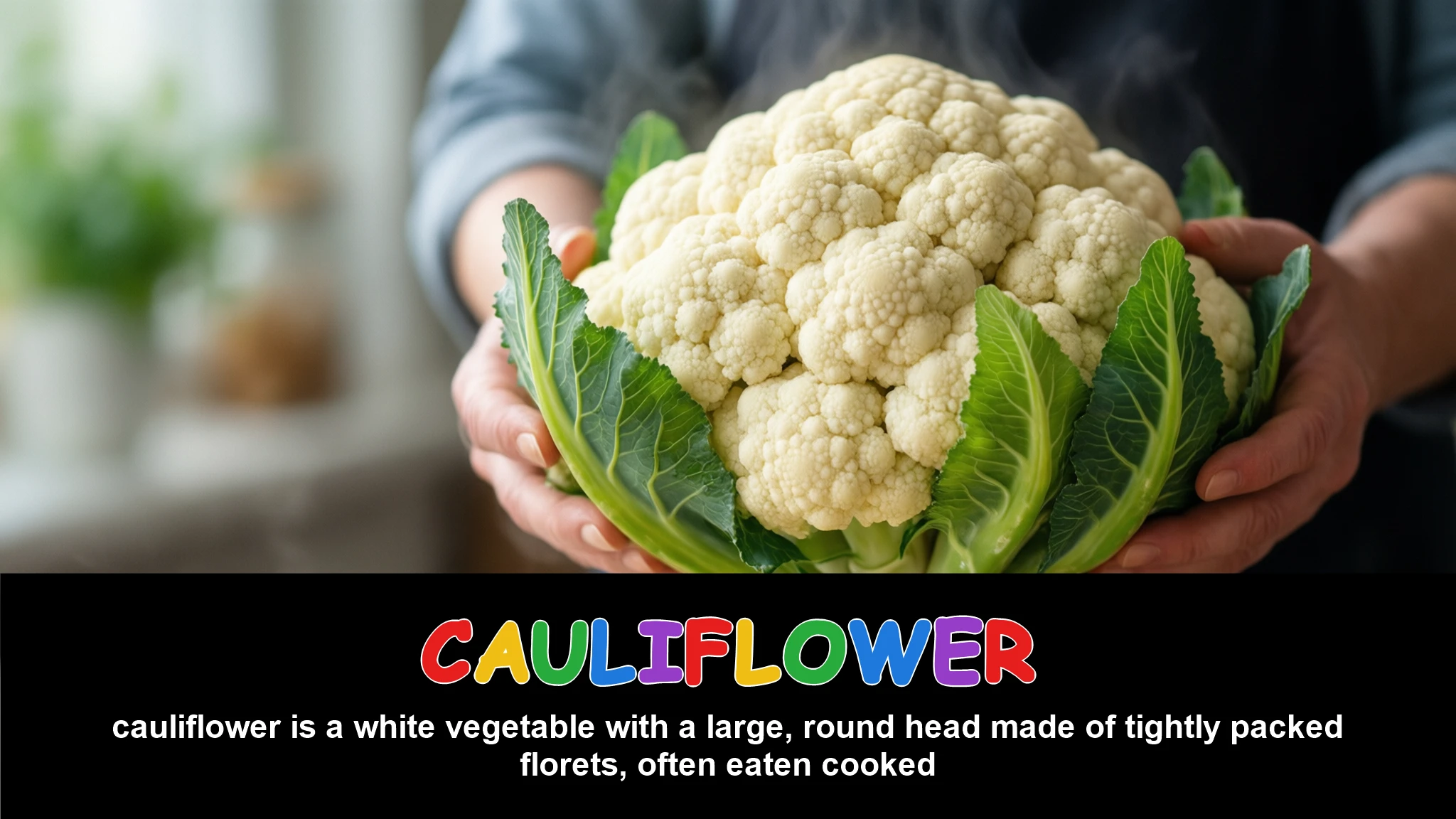 English Illustration for cauliflower